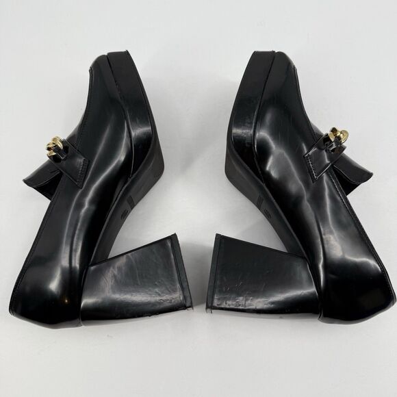 Dream Pairs Black Platform Loafers US 8.5 Chunky  Academia Y2K Style Gothic - Picture 8 of 15